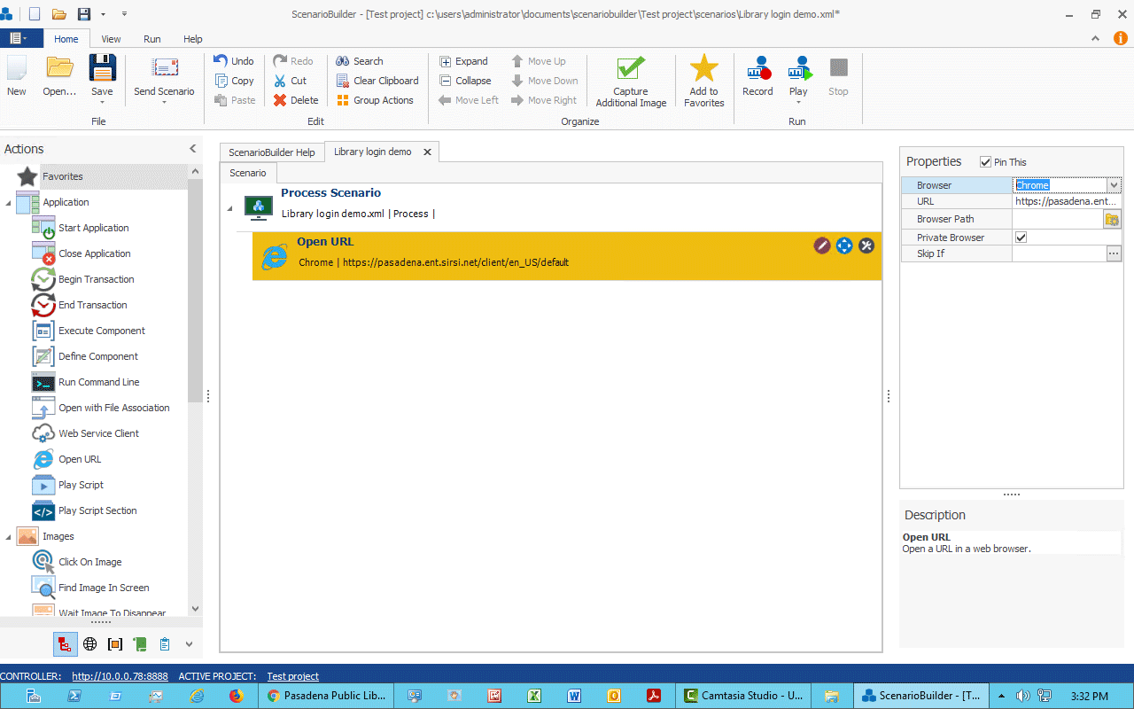 Automai Smart Recorder — recording a business process step by step